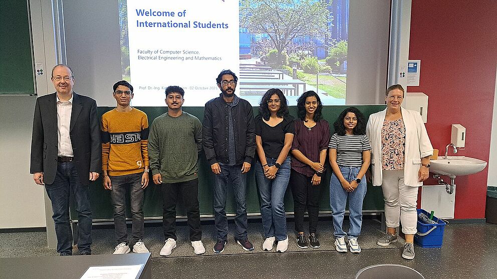 Group photo of students and professors